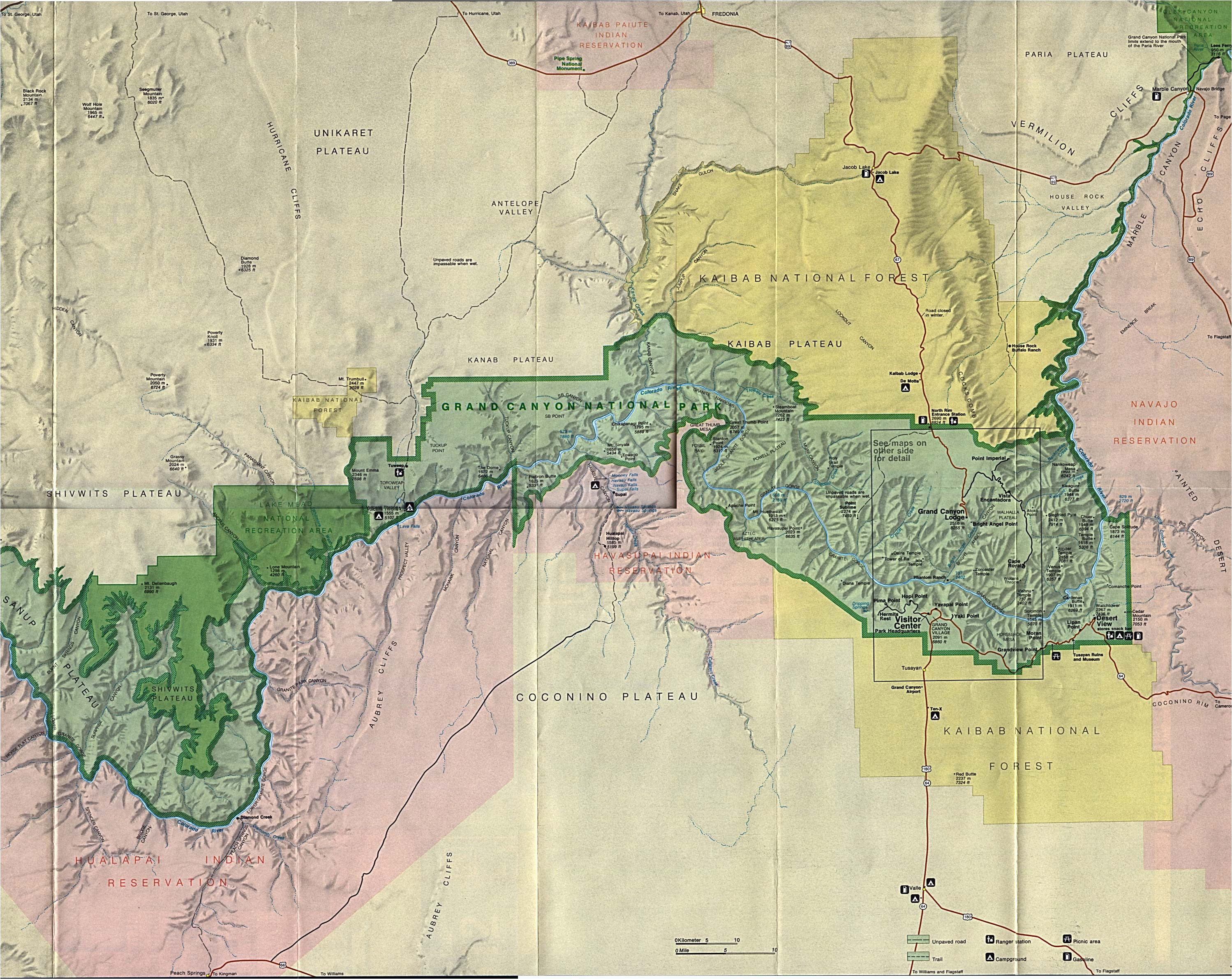 maps of united states national parks and monuments