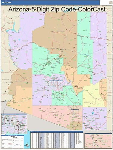 Map Of Arizona Zip Codes Arizona Zip Code Map Secretmuseum 9651