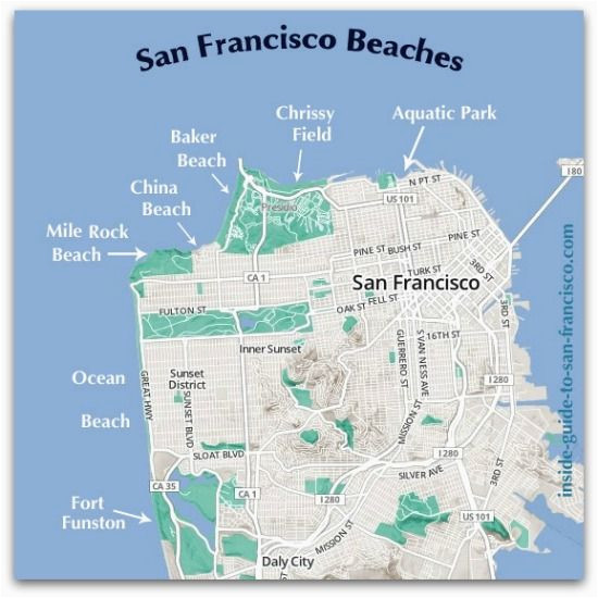 map of san francisco beaches san fran pinterest san francisco