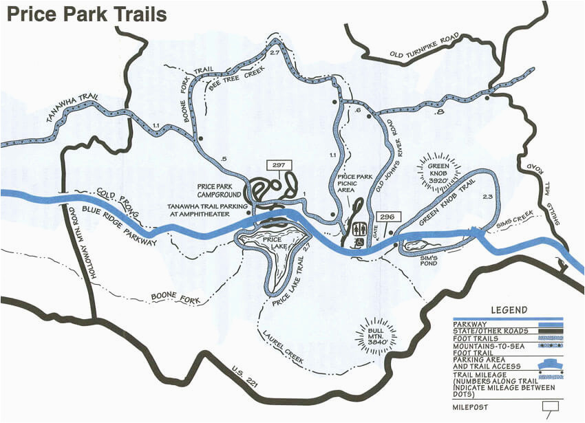 blue ridge parkway maps