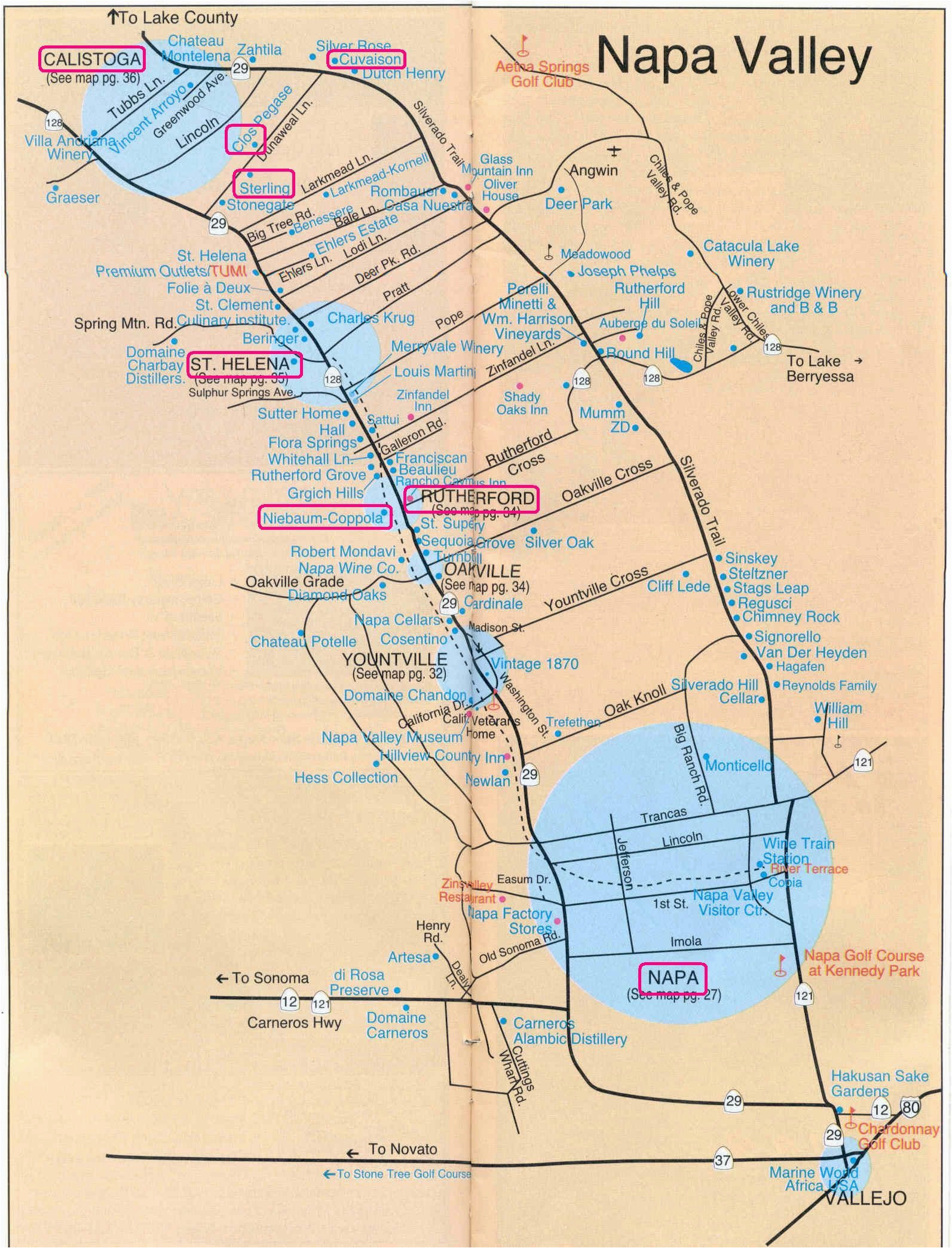 Map Of California Valleys Printable Napa Wine Map Sanda Kaufman S Image Collection Napa
