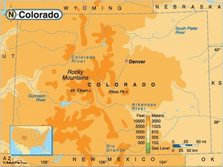 Map Of Casinos In Colorado Rocky Mountain Elevation Map 29 Cool Colorado Springs Elevation Map Of Map Of Casinos In Colorado 