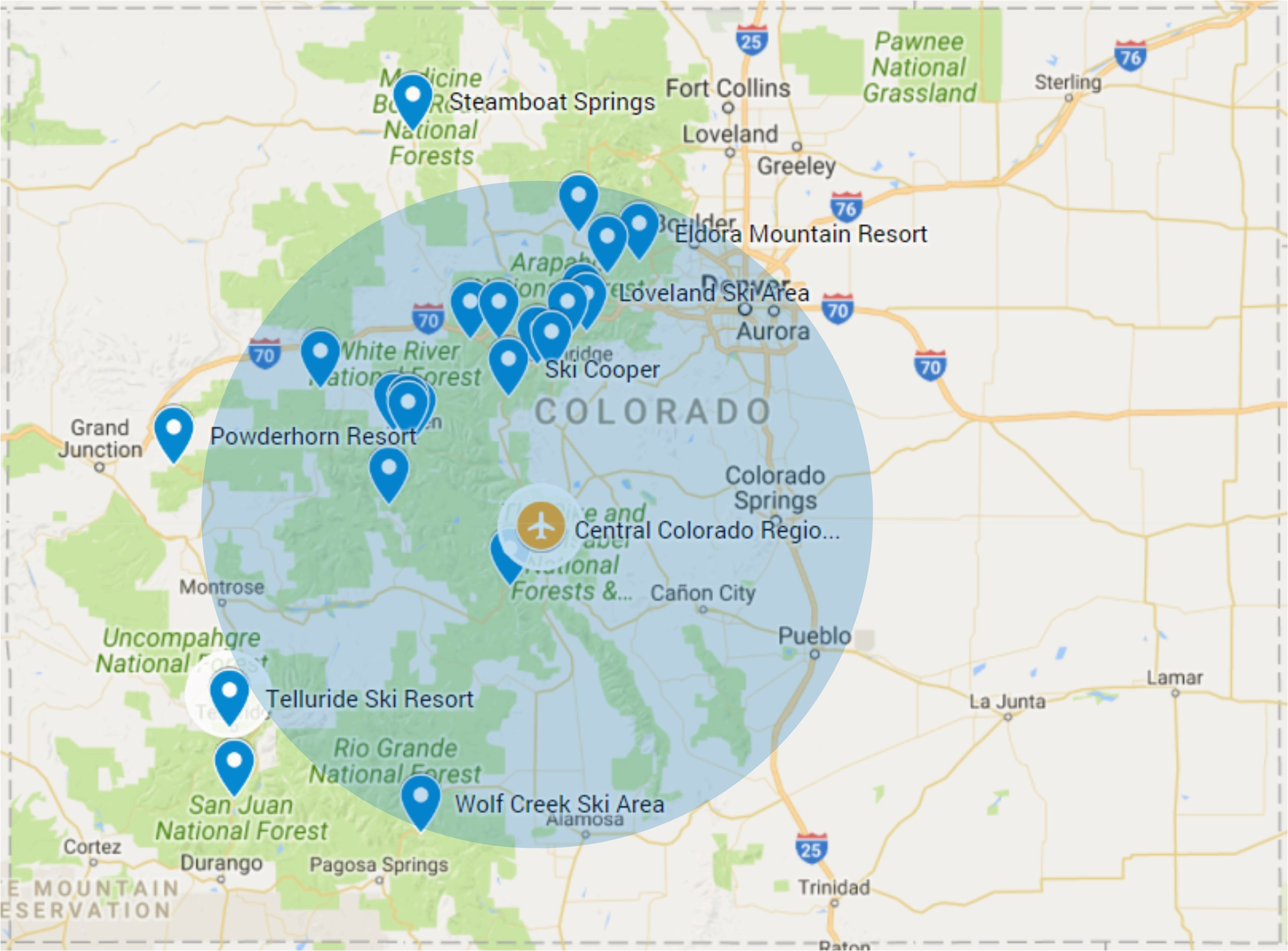 map of airports in southern california best of colorado airport map