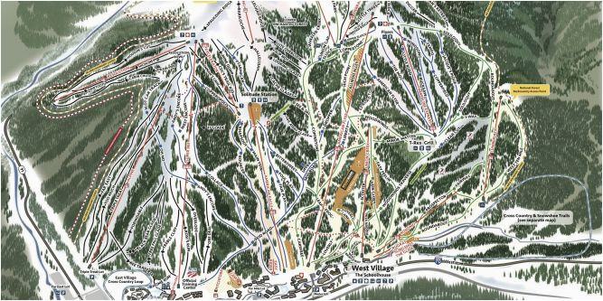 colorado ski areas map maps directions