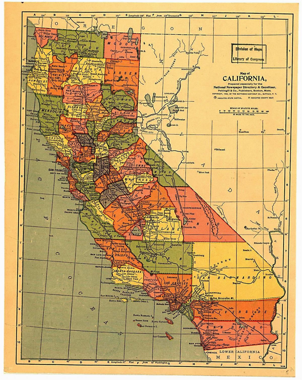 Map Of Counties In California with Cities California State Map with ...