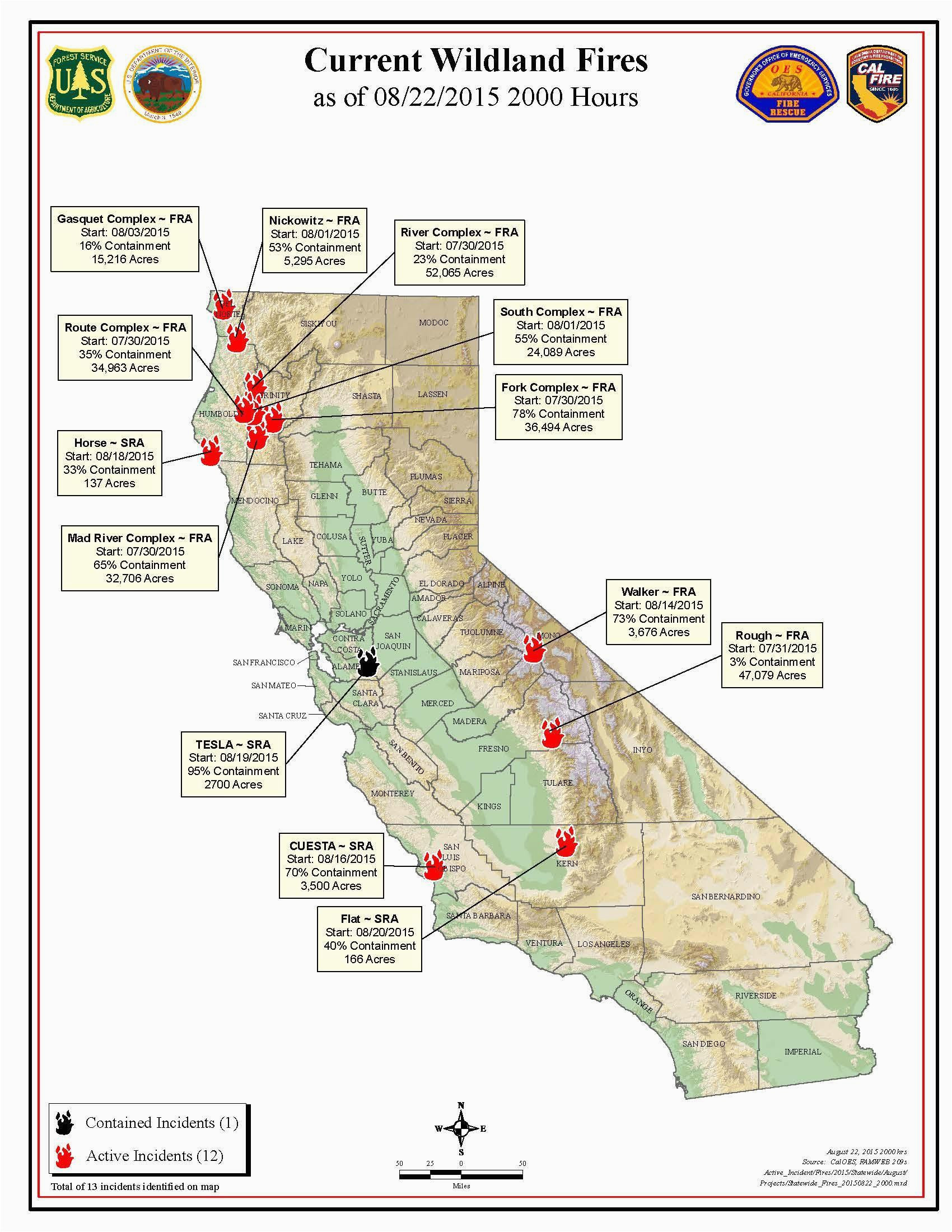 southern california wildfire map free printable map current