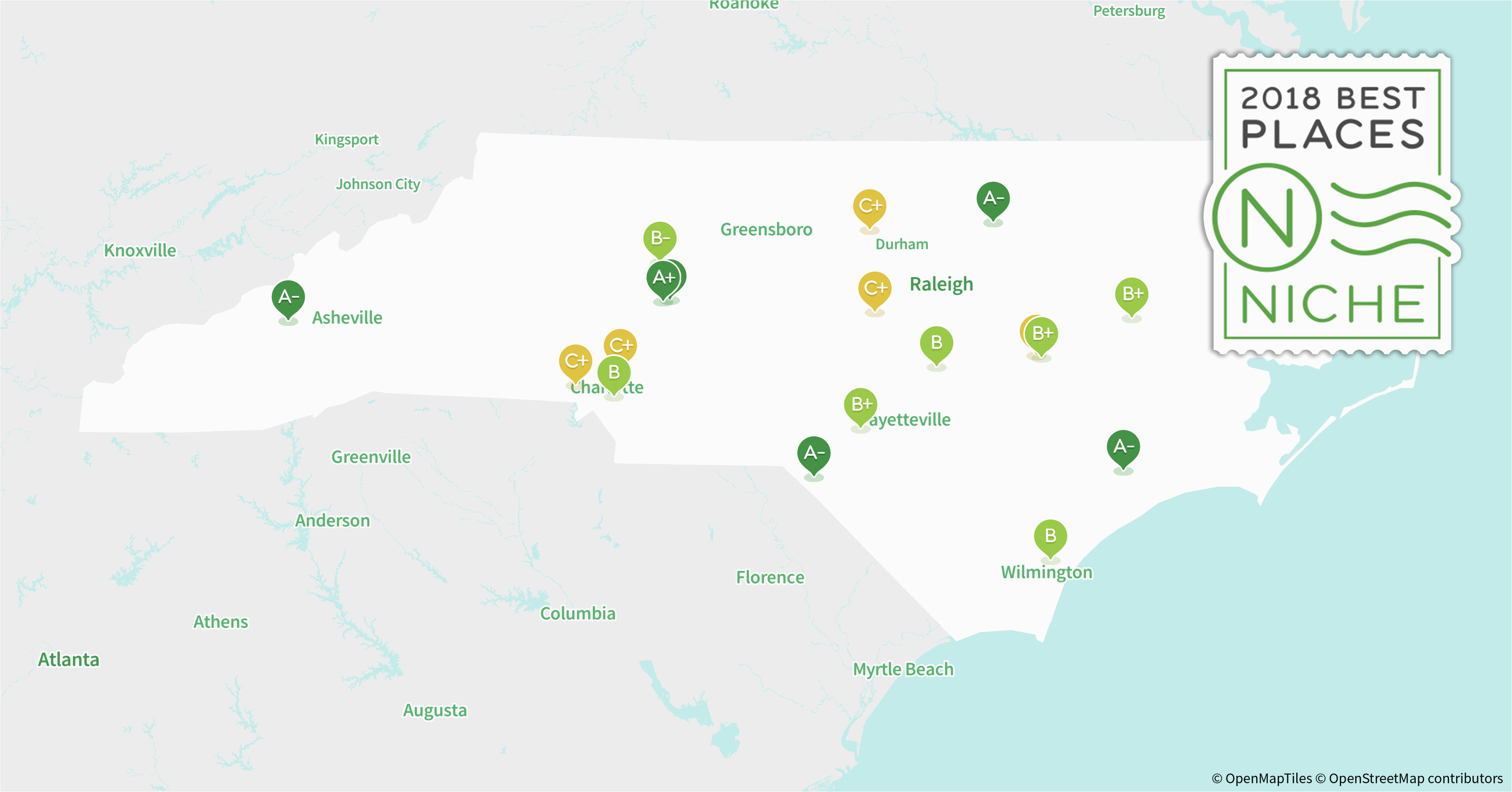 2018 best suburbs to live in north carolina niche