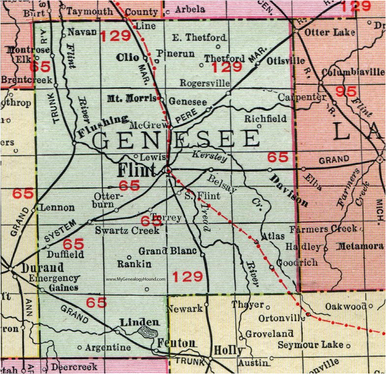 map of genesee county mi unique sanborn maps 1900 1999 michigan ny