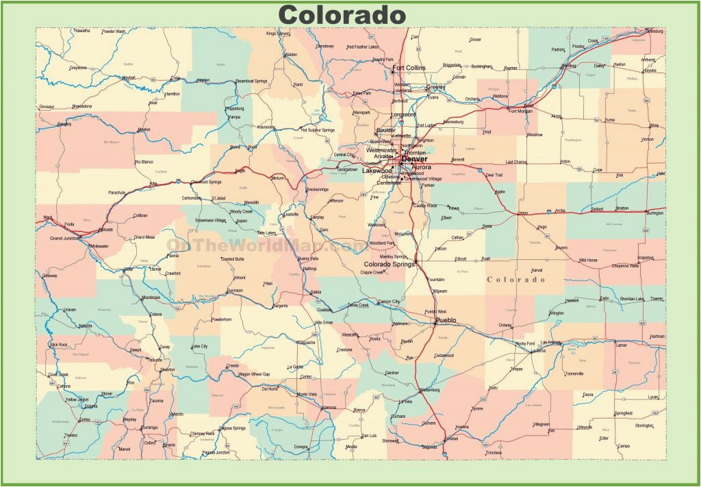 united states map showing colorado new a map the united states new