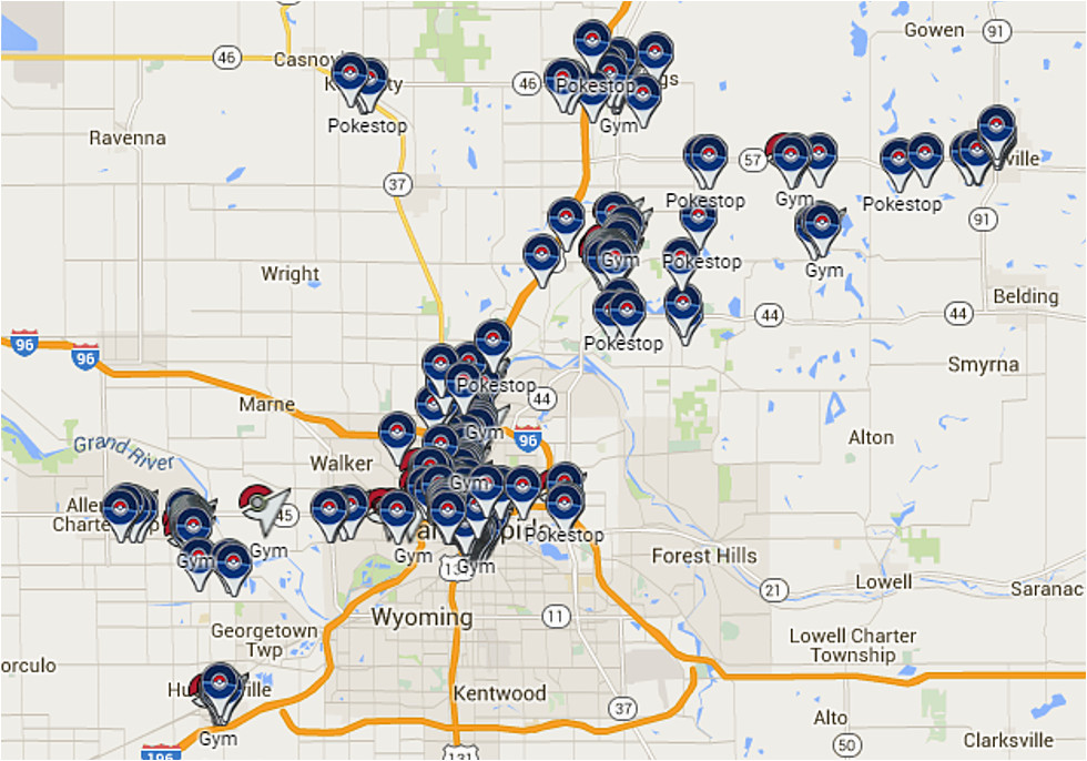 public michigan pokemon go map