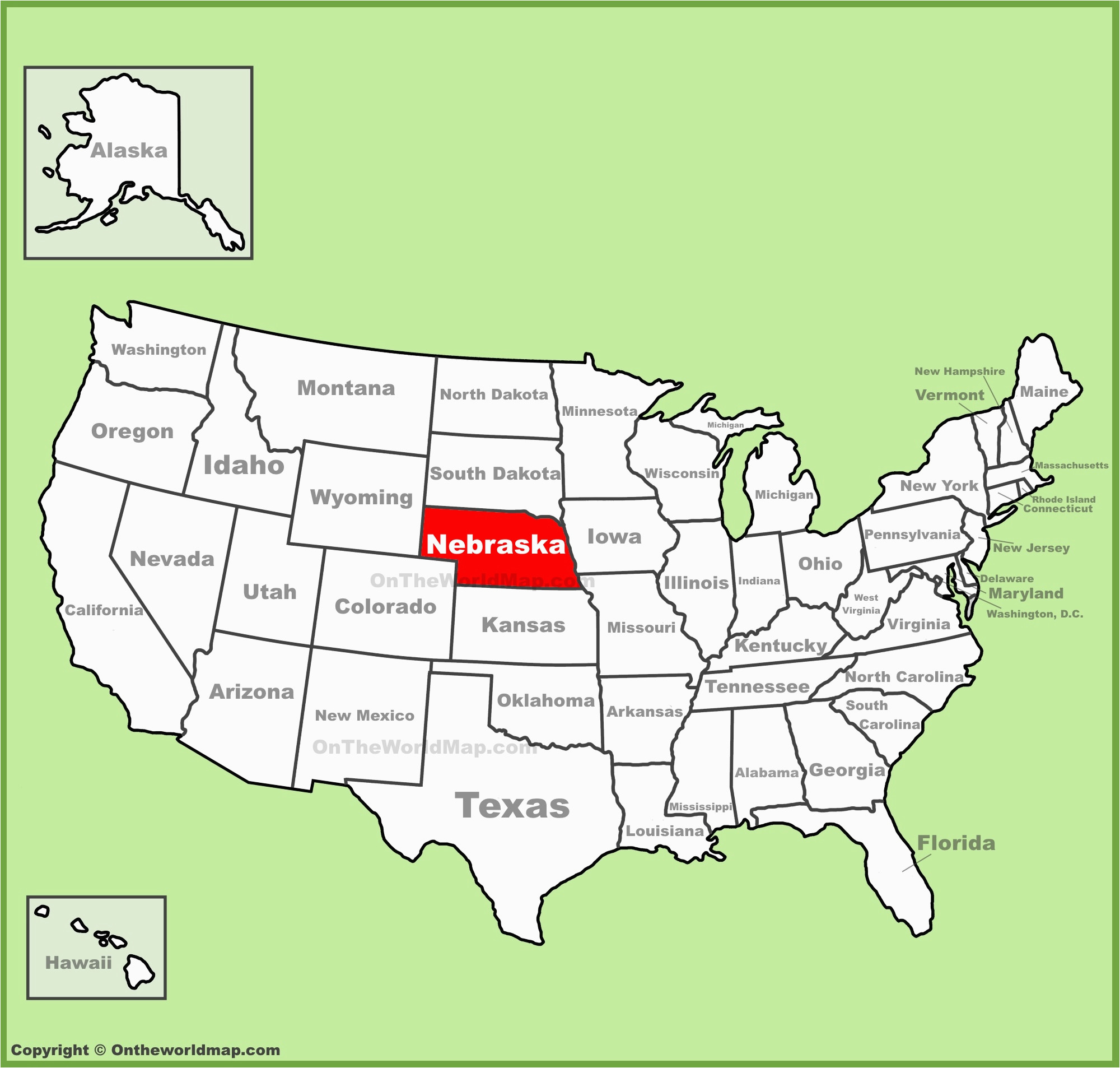 Map Of Nebraska And Colorado Nebraska State Maps Usa Maps Of Nebraska Ne Of Map Of Nebraska And Colorado 1 