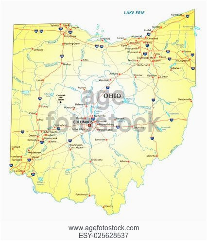 map ohio lake stock photos and images age fotostock