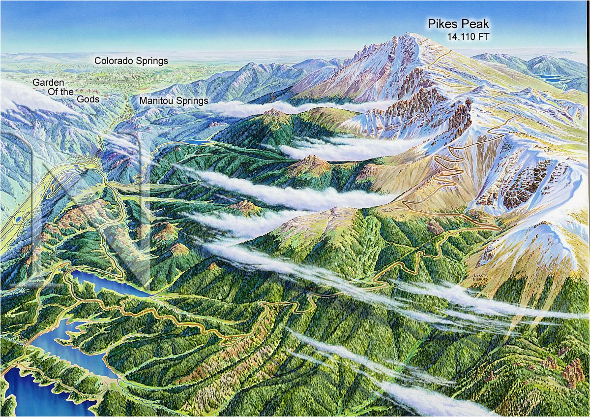 map of pike s peak highway this is an amazing road trip if you re