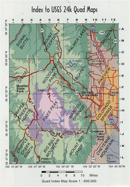 sky terrain colorado springs pikes peak trail map 4th edition feral