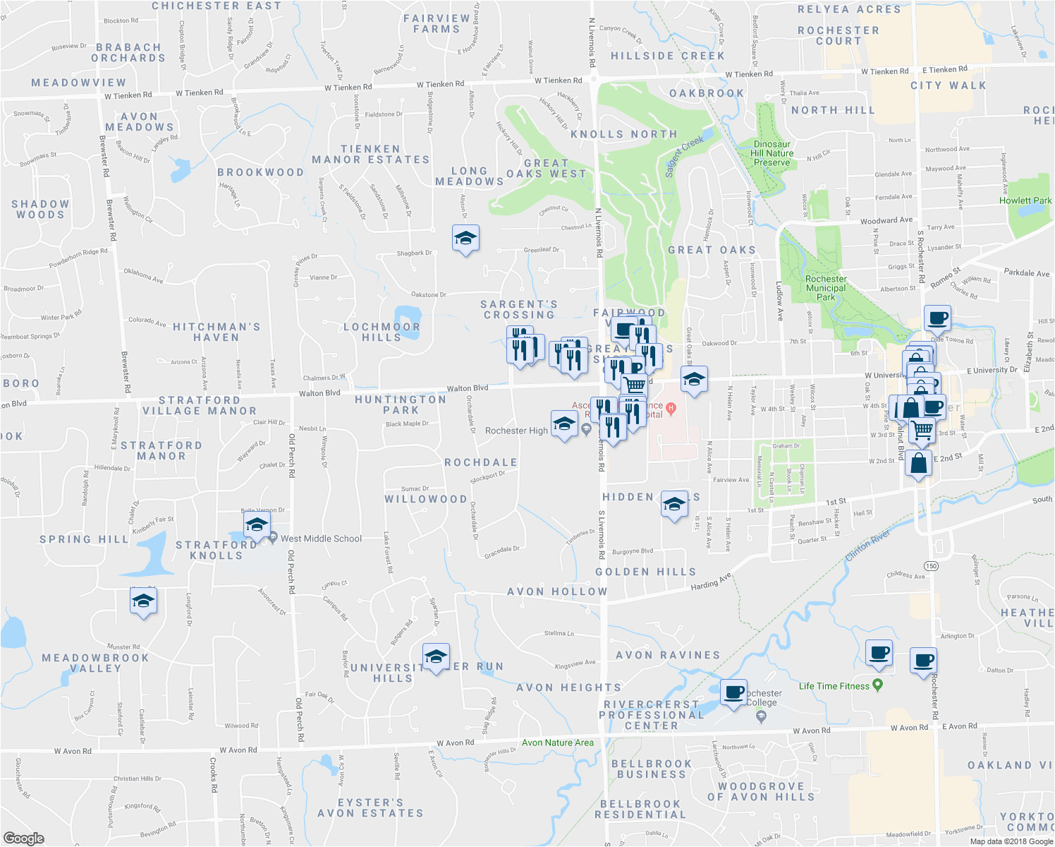 123 rochdale drive south rochester hills mi walk score