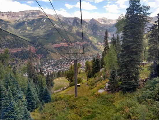 view of telluride from the gondola picture of telluride mountain
