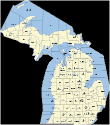 Map Of Townships In Michigan Outline Of Michigan Wikipedia Of Map Of Townships In Michigan 