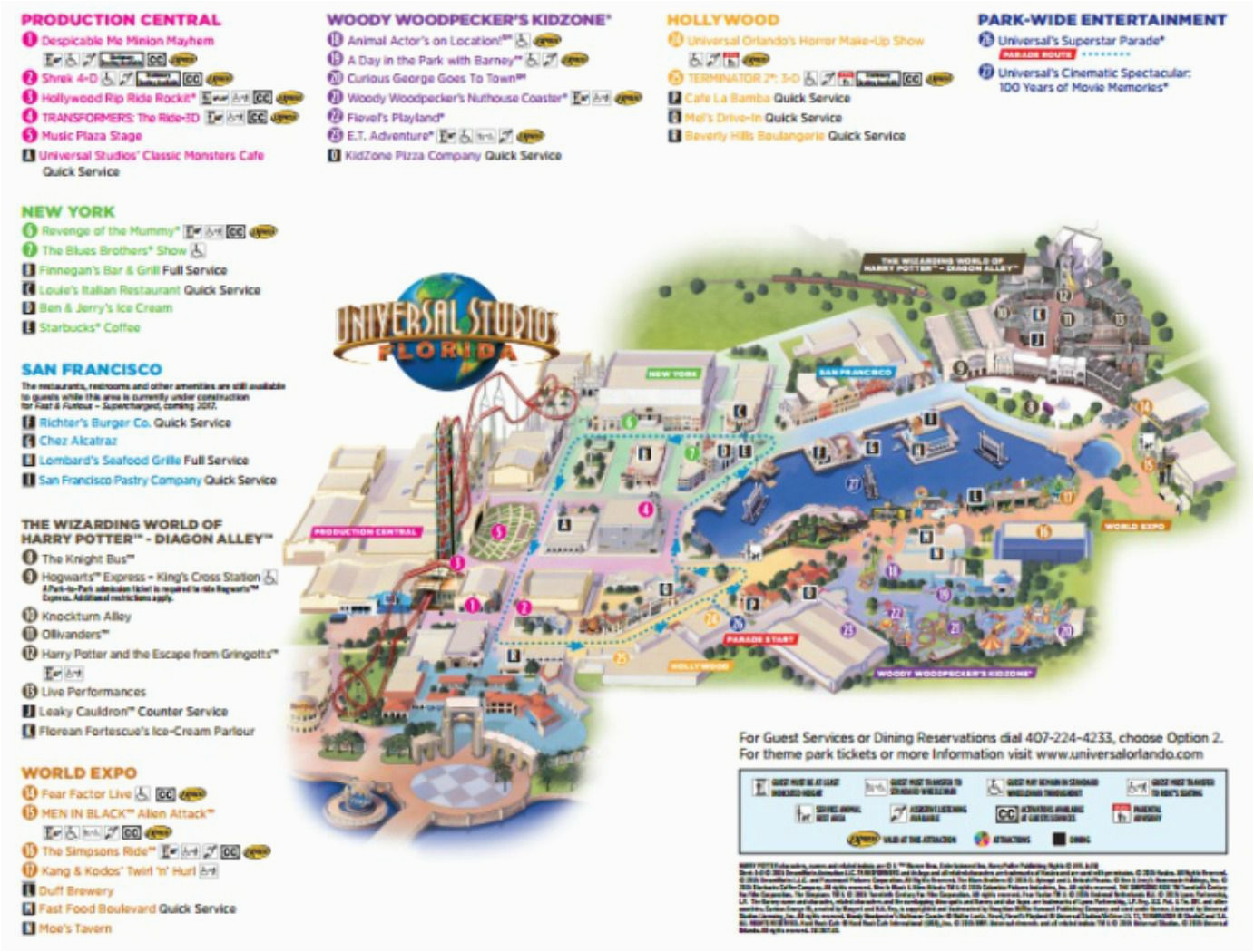 maps of universal orlando resort s parks and hotels