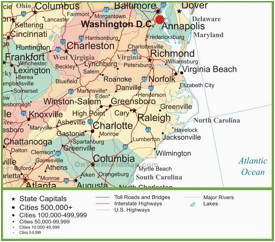 north carolina state maps usa maps of north carolina nc