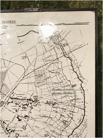 map of the tunnels under arras picture of carriere wellington