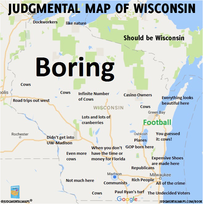 judgmental map of wisconsin wisconsin