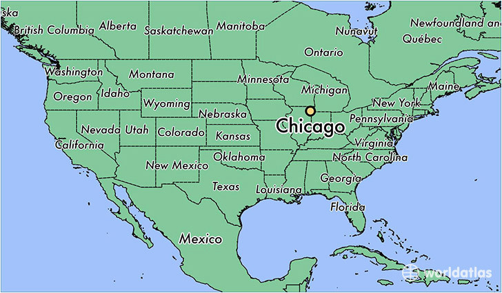 where is chicago il chicago illinois map worldatlas com