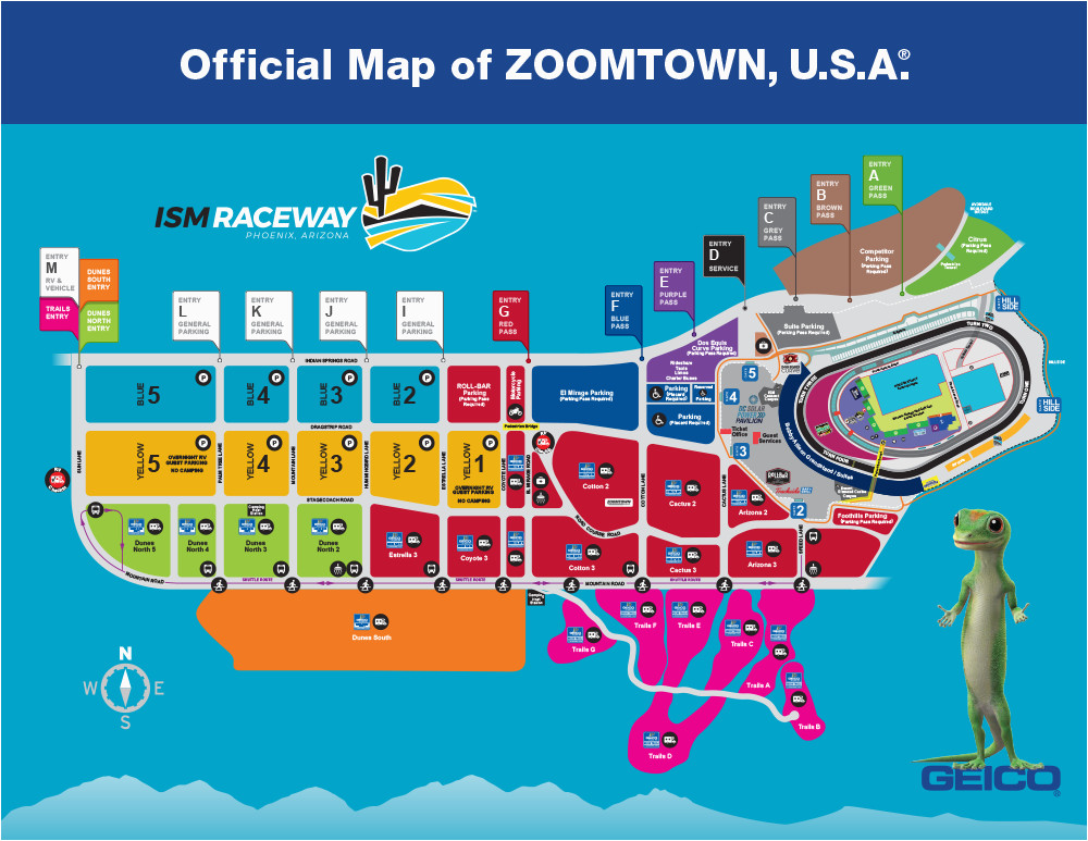 Seating Chart For Ism Raceway