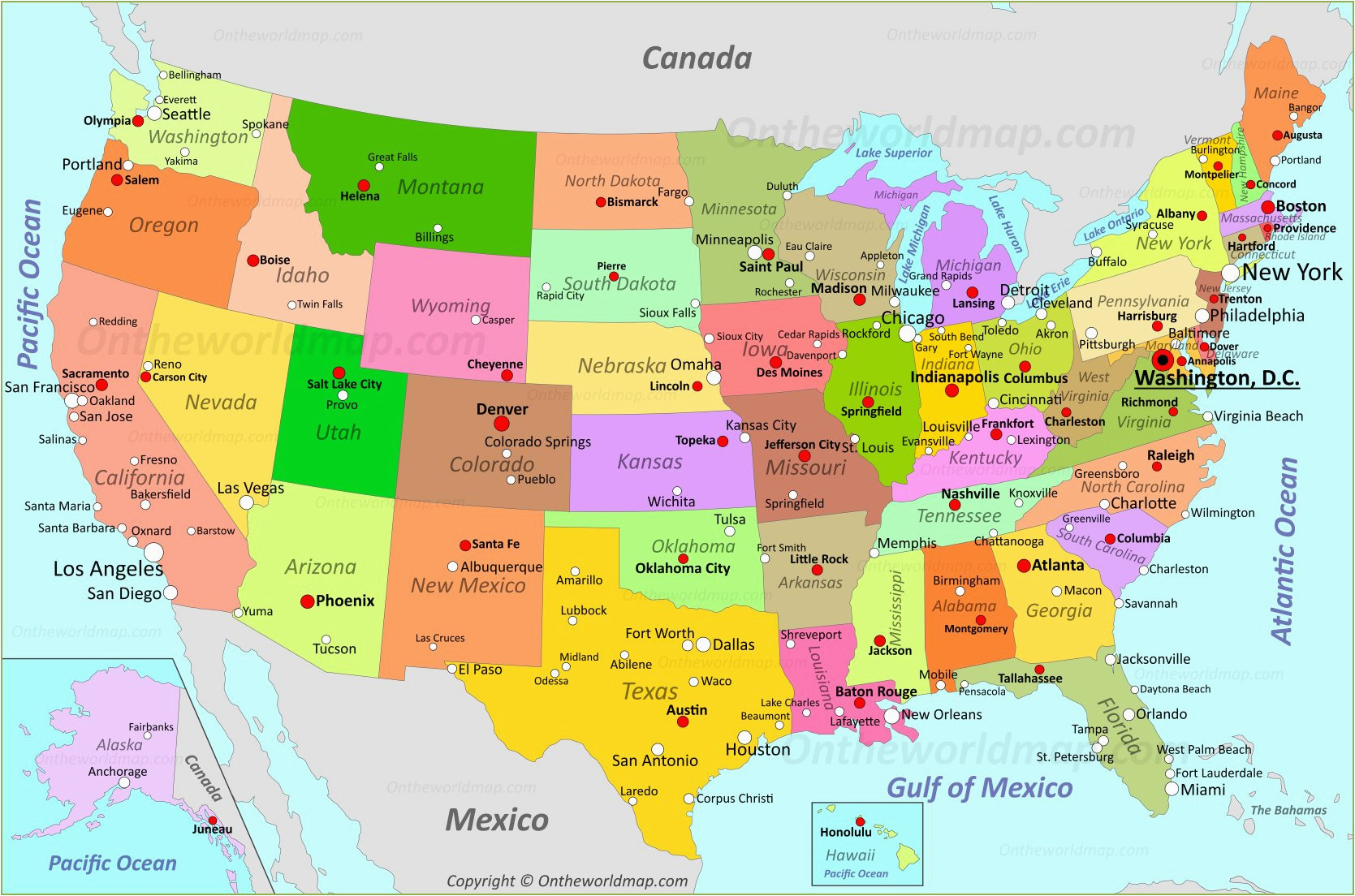 usa maps maps of united states of america usa u s