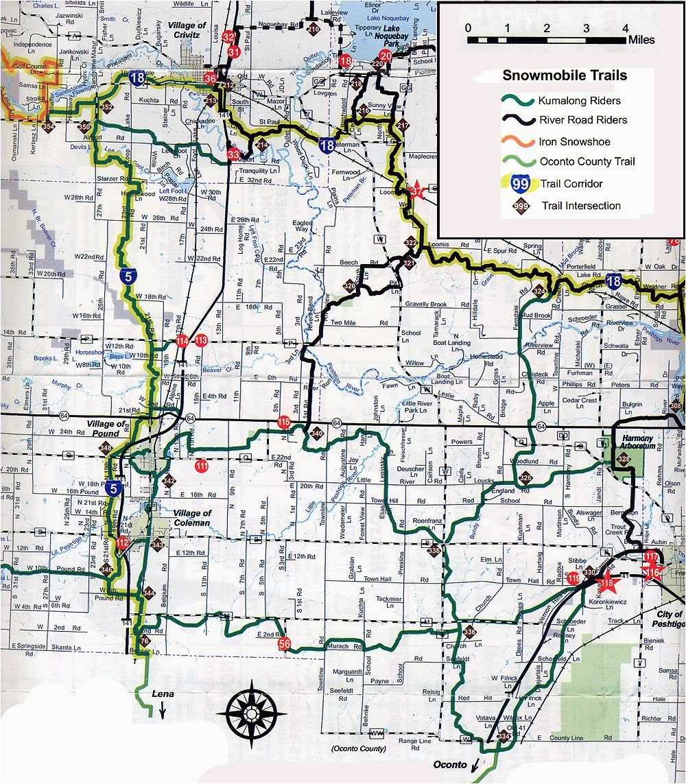 coleman wi snowmobile trail map brap pinterest trail maps