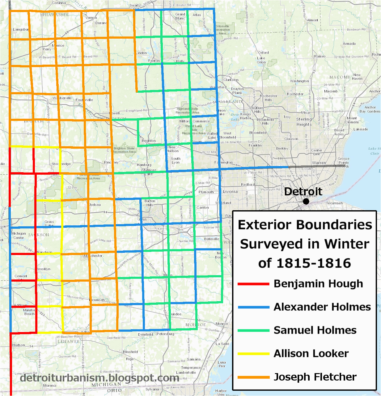 detroit urbanism the grid part i the survey of michigan