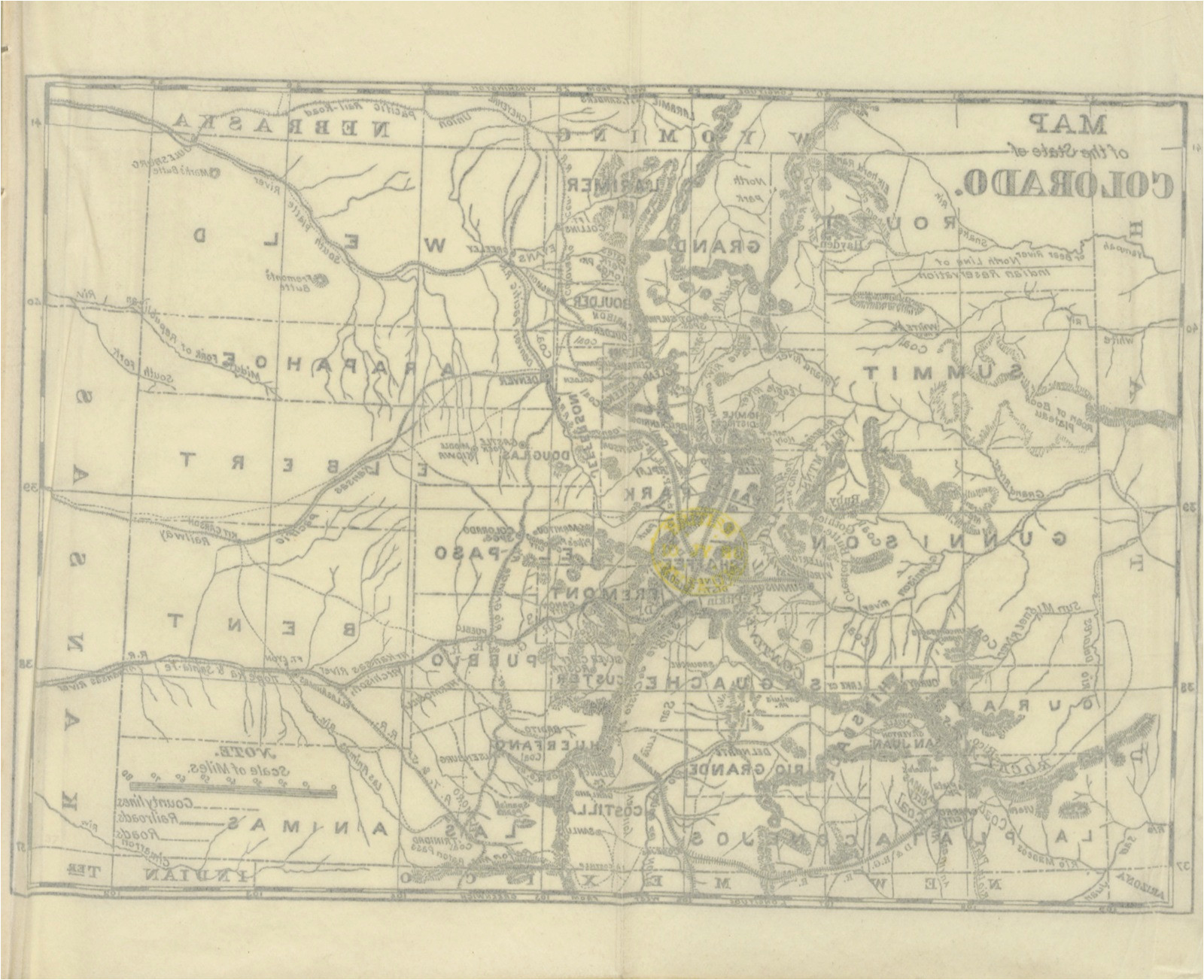 map from colorado a historical descriptive and statistical work