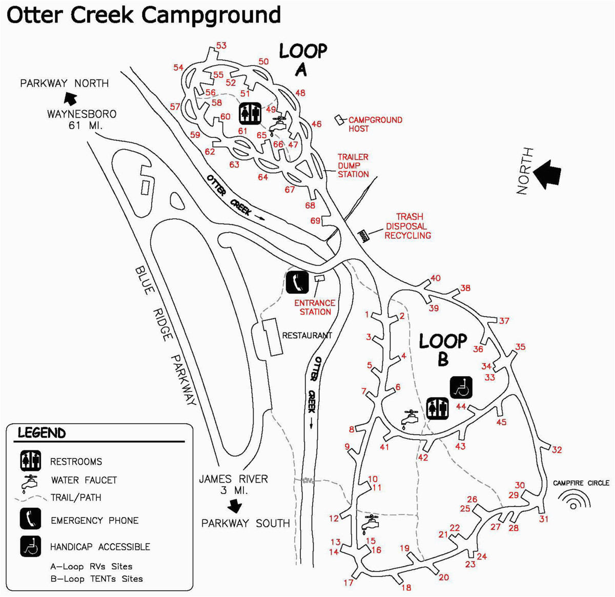 blue ridge parkway maps