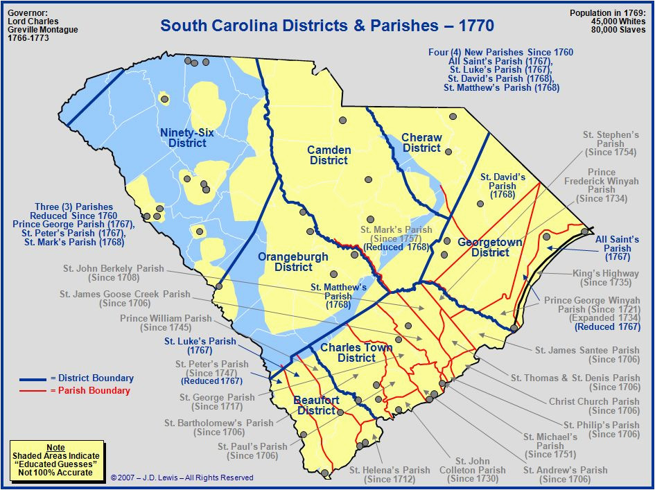 to 1760 map to 1775 map sc sea islands our historic past