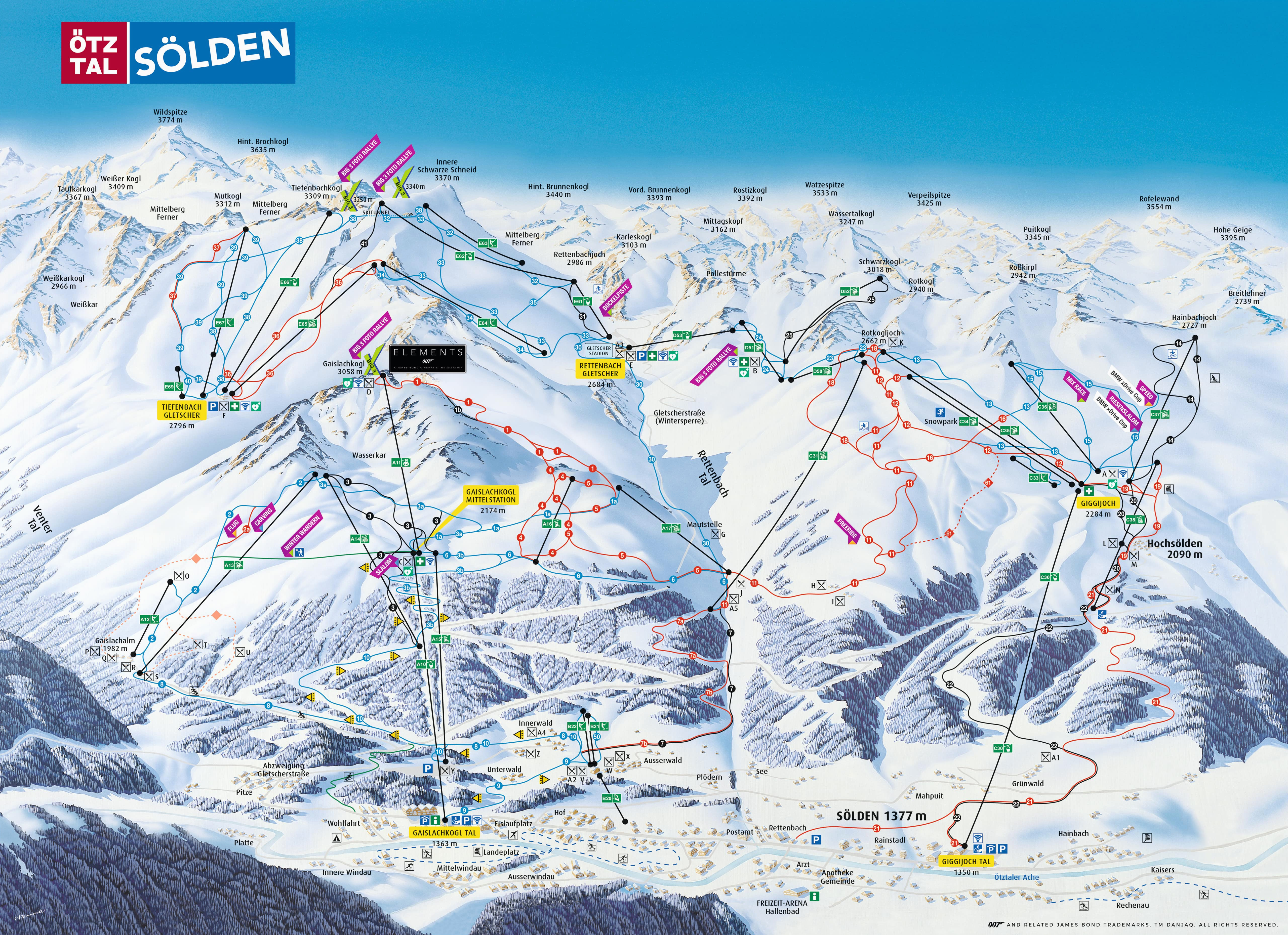 solden austria piste map free downloadable piste maps