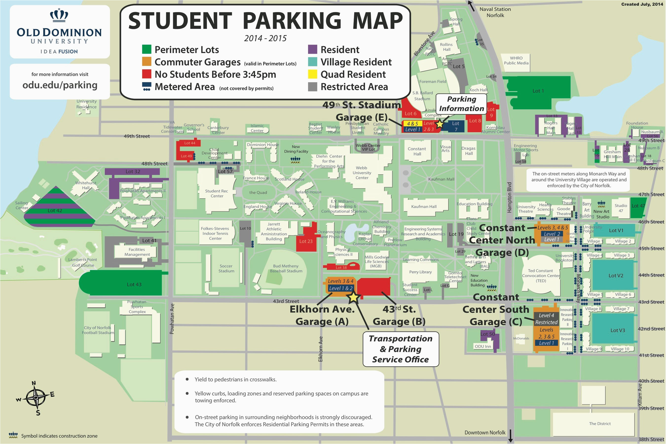 Wayne State University Campus Map Map