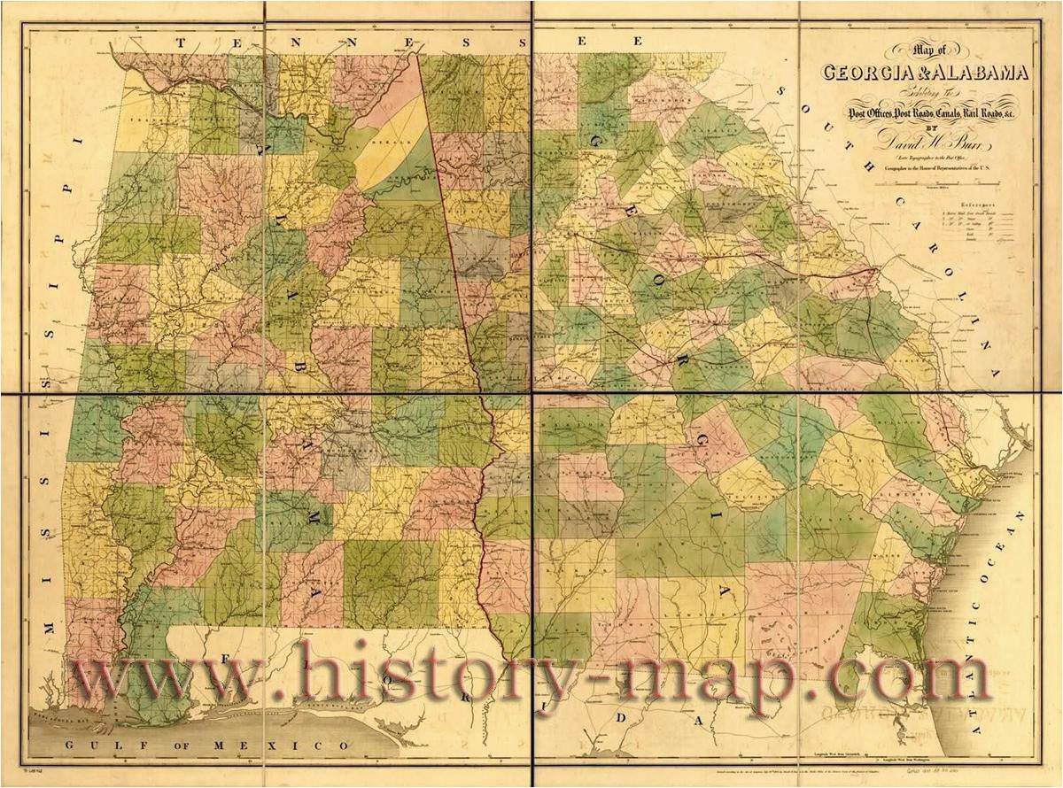 old map of georgia and alabama civil war ga pinterest georgia
