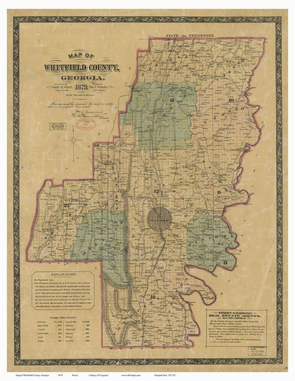 whitfield county 1879 georgia old maps of georgia pinterest