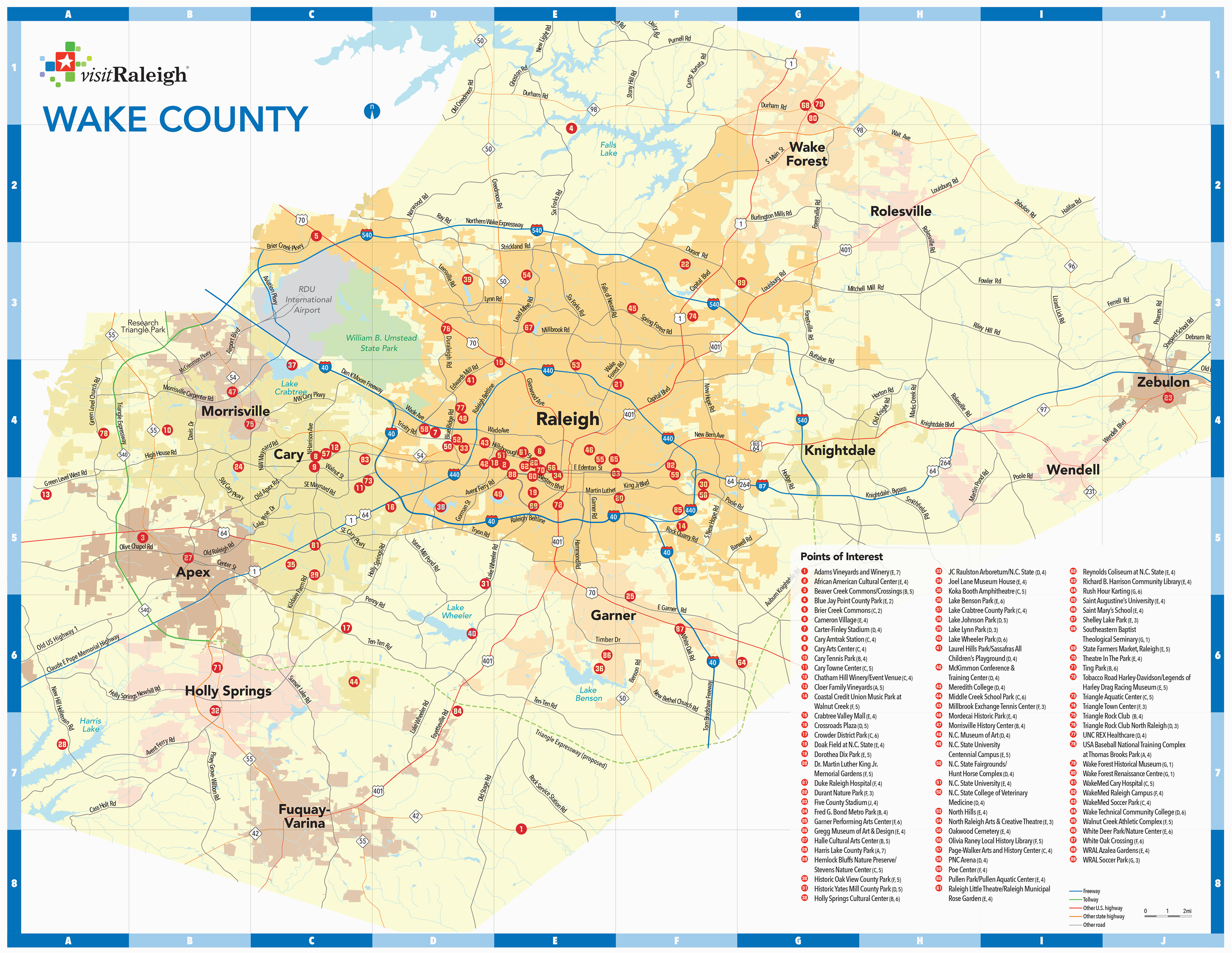 raleigh n c maps downtown raleigh map