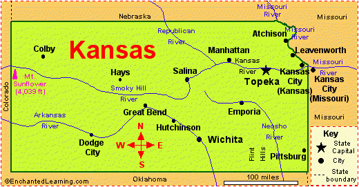 p 38 kansas outline map with rivers and cities trace this on a