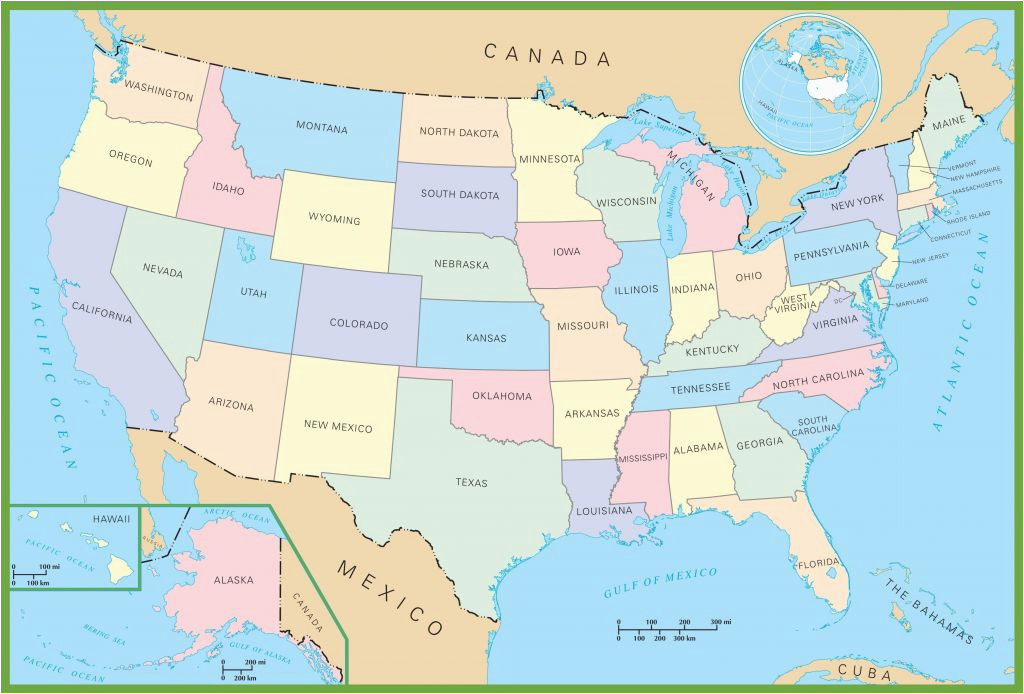 us and canada physical map labeled refrence united states and canada