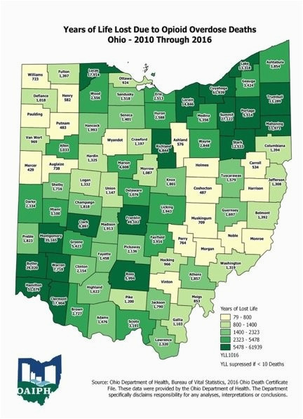 ohioans lose 519 471 years of life from opioid overdose deaths in 7