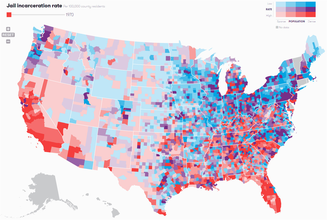 jail incarceration rate per 100 000 u s county residents data
