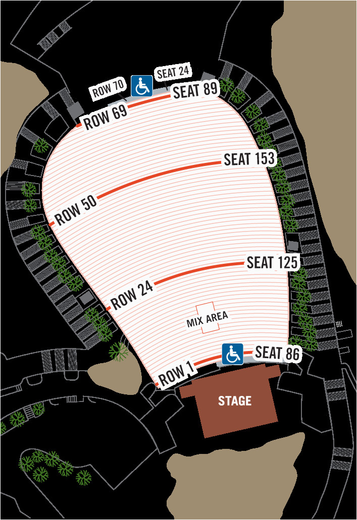 Red Rocks Seating Chart With Numbers