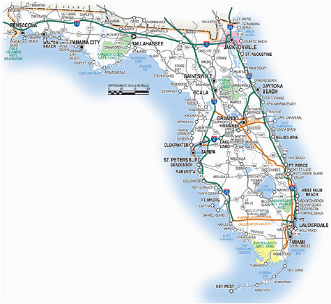 florida road maps statewide regional interactive printable
