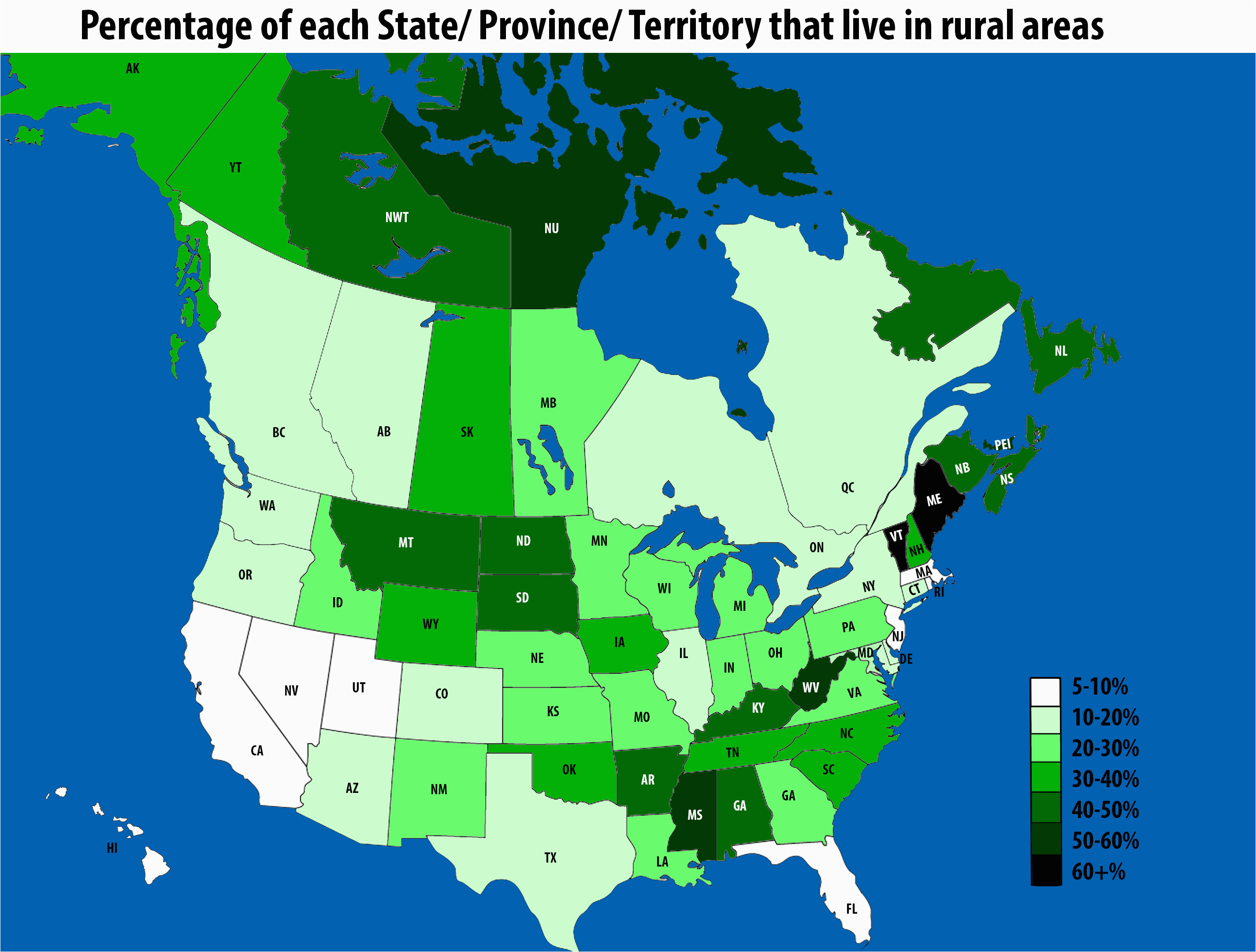 rural development map awesome percentage of each state province