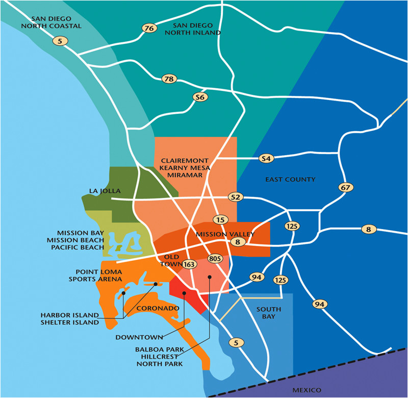 san diego neighborhood map elegant promotional materials guides