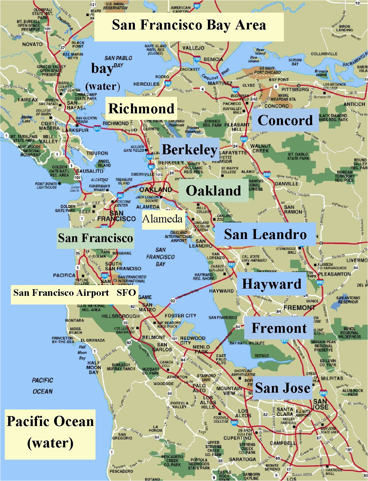 map san francisco bay area california valid map california map