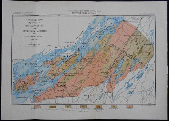 1900 geologic map of portions of st lawrence jefferson counties