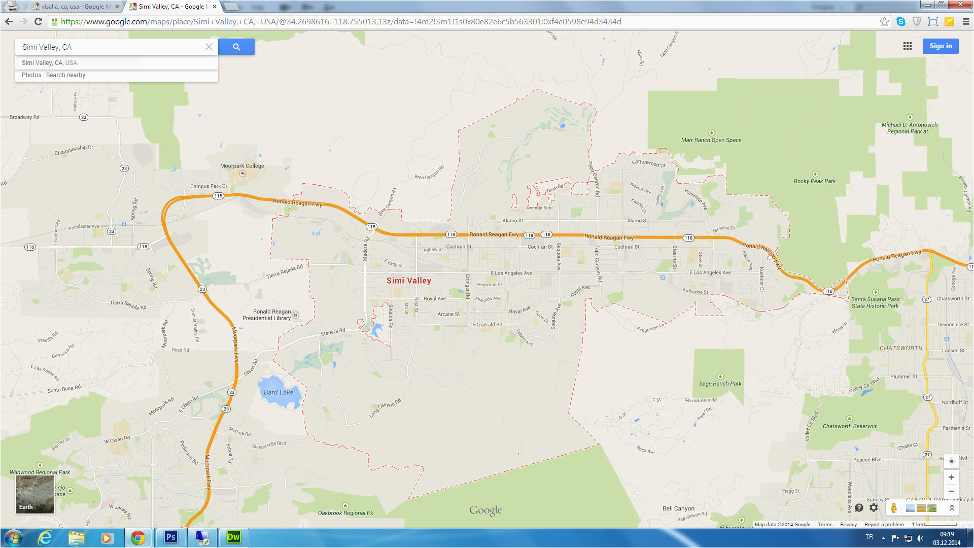 map reference where is simi valley california map reference