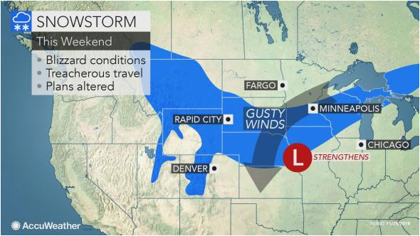 2nd blizzard of season to eye north central us during 1st weekend of